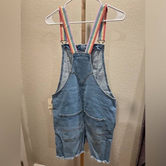 NWT Take Pride Denim Rainbow Overalls Size Medium - Picture 5 of 8